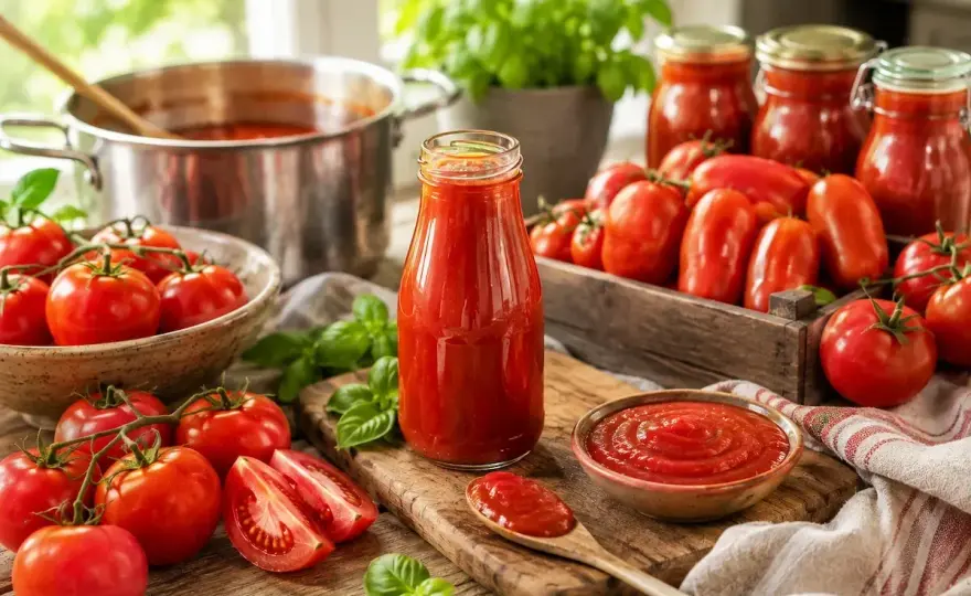 Ketchup selber machen mit reifen Tomaten und guter Würze
