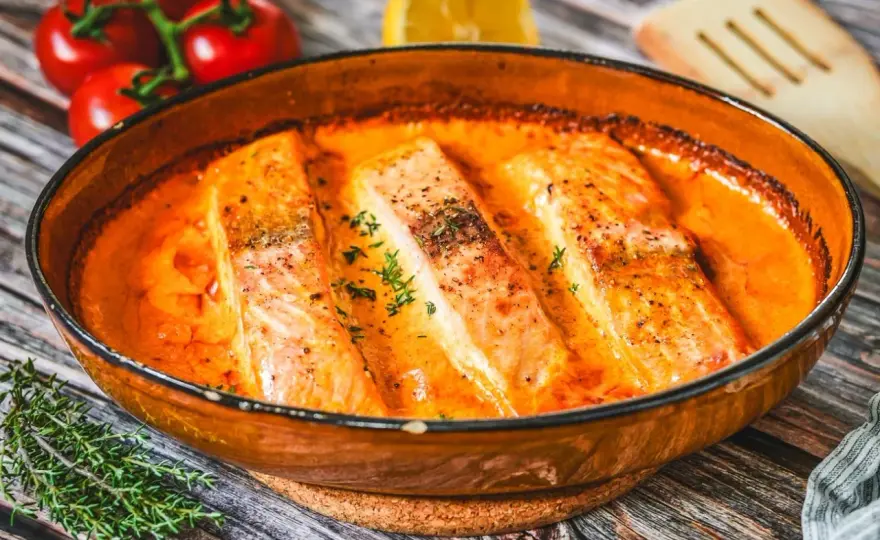 Lachs-Sahne-Sauce einfach zubereiten - cremig und saftig
