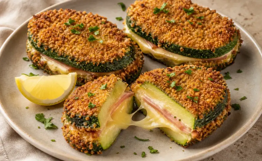 Zucchini-Cordon-Bleu vegetarisch - so bleibt es knusprig