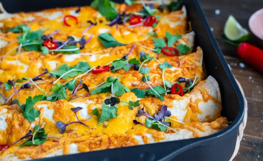 Enchiladas mit Hackfleisch - saftig, würzig und einfach