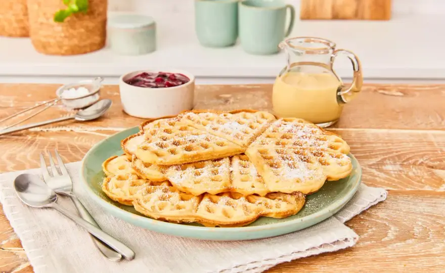 Waffeln ohne Ei backen - einfaches Rezept und Tipps